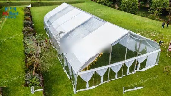Clear wall event tent