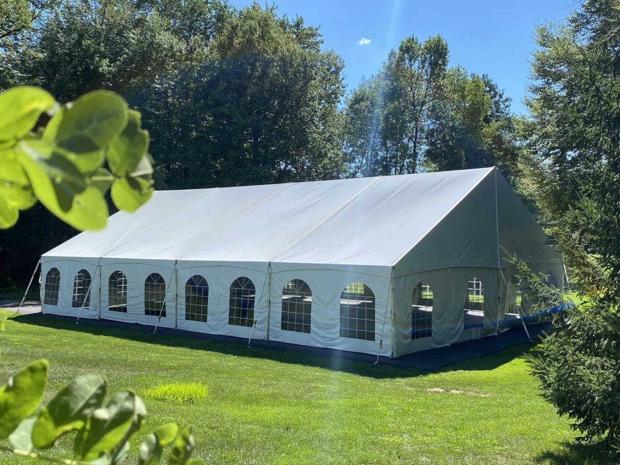 15-series tent among trees