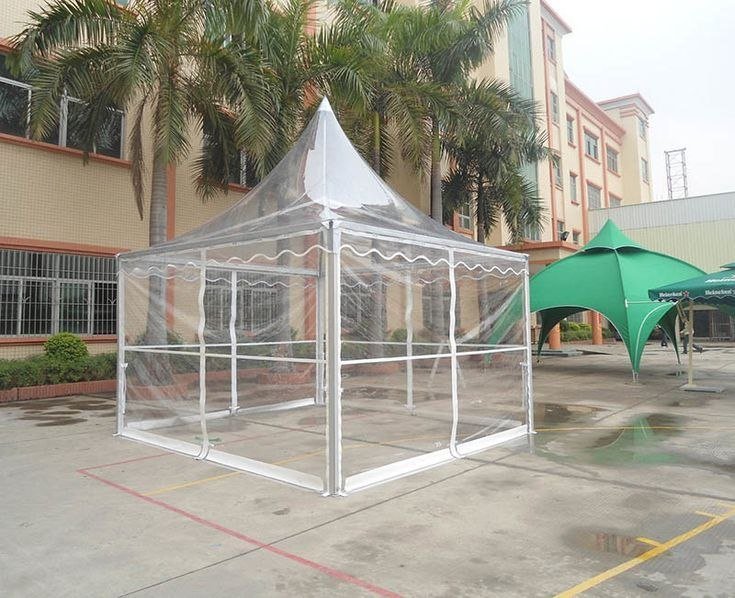Clear wall square tent